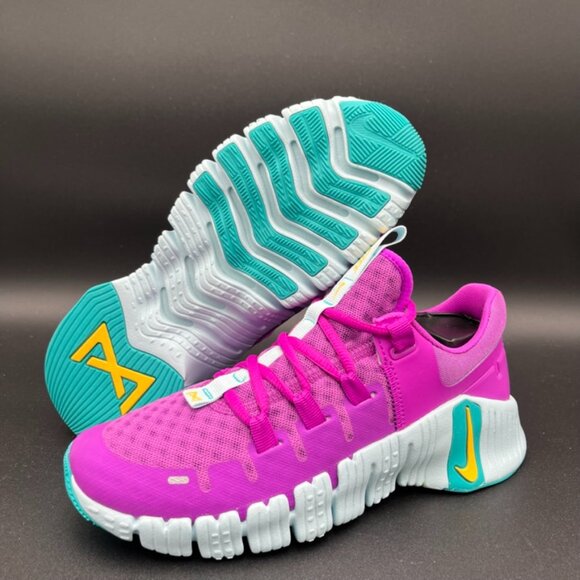 Nike Free Metcon 5 Women’s Size 7 Hyper Violet/Lazer Orange DV3950-501 - Picture 1 of 6